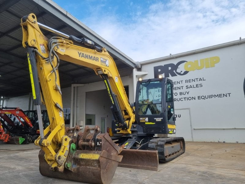 2022 YANMAR VIO80-1 8T EXCAVATOR (M859) WITH RUBBER TRACKS AND 1705 HOURS