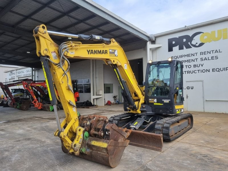 2022 YANMAR VIO80-1 8T EXCAVATOR (M859) WITH RUBBER TRACKS AND 1705 HOURS