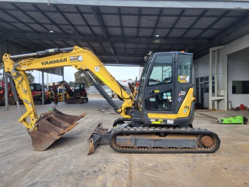 2022 YANMAR VIO80-1 8T EXCAVATOR (M859) WITH RUBBER TRACKS AND 1705 HOURS