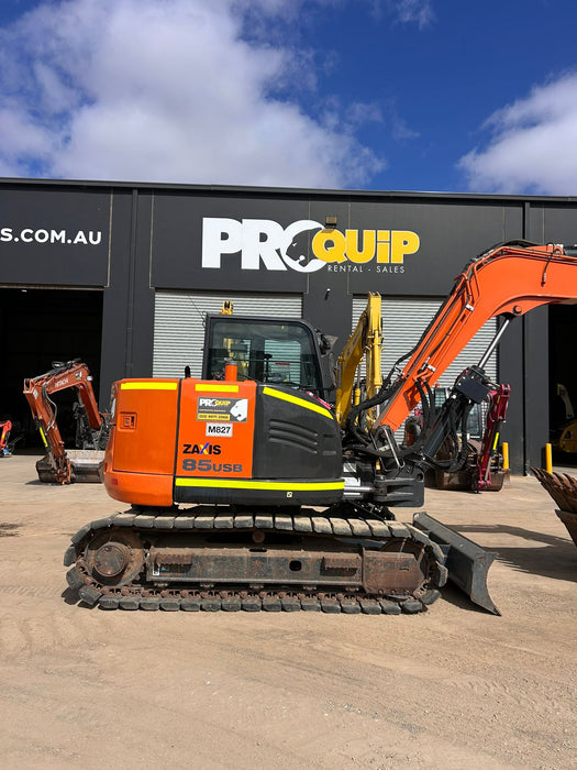 2022 HITACHI ZX85USB-5 EXCAVATOR (M827) WITH 1650 HOURS