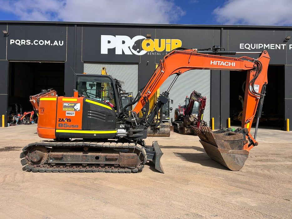 2022 HITACHI ZX85USB-5 EXCAVATOR (M827) WITH 1650 HOURS