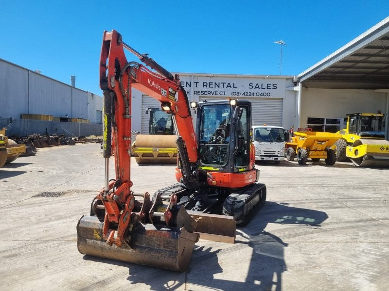 2022 KUBOTA U55-4 5.6T EXCAVATOR (M936) WITH A/C CAB, BUCKETS AND 1350 HOURS