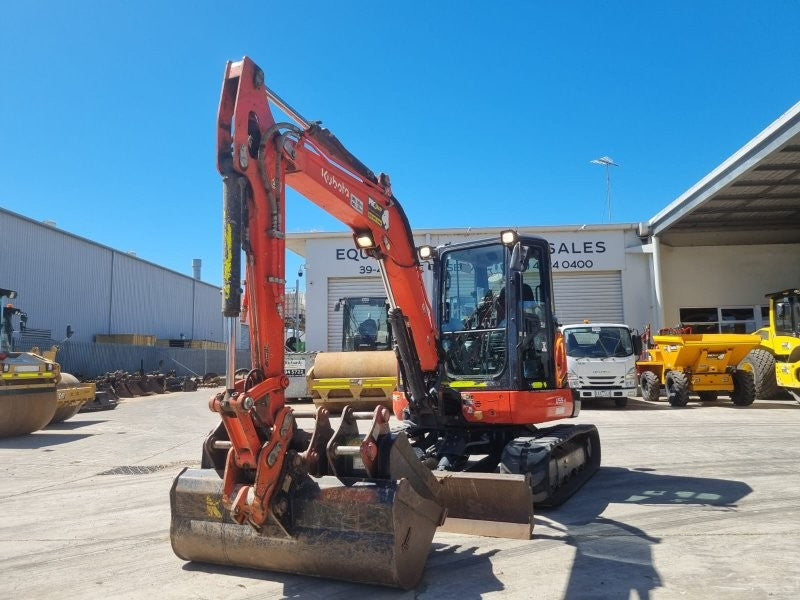 2022 KUBOTA U55-4 5.6T EXCAVATOR (M936) WITH A/C CAB, BUCKETS AND 1350 HOURS
