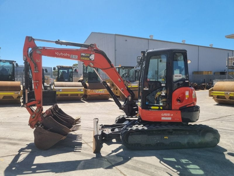 2022 KUBOTA U55-4 5.6T EXCAVATOR (M936) WITH A/C CAB, BUCKETS AND 1350 HOURS