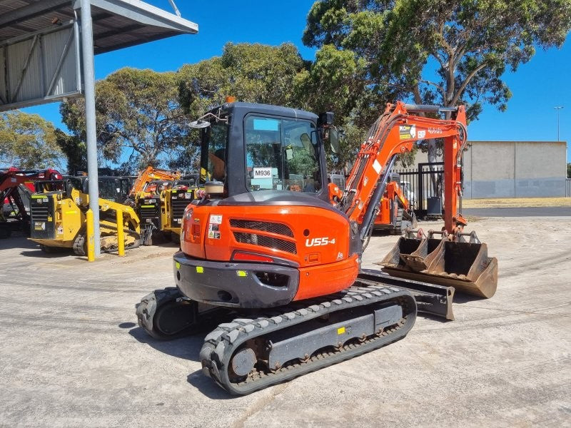 2022 KUBOTA U55-4 5.6T EXCAVATOR (M936) WITH A/C CAB, BUCKETS AND 1350 HOURS