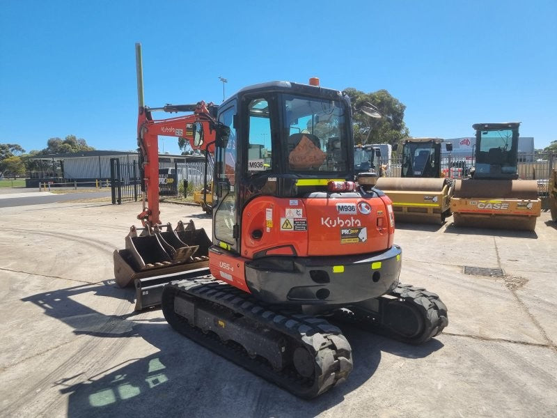 2022 KUBOTA U55-4 5.6T EXCAVATOR (M936) WITH A/C CAB, BUCKETS AND 1350 HOURS
