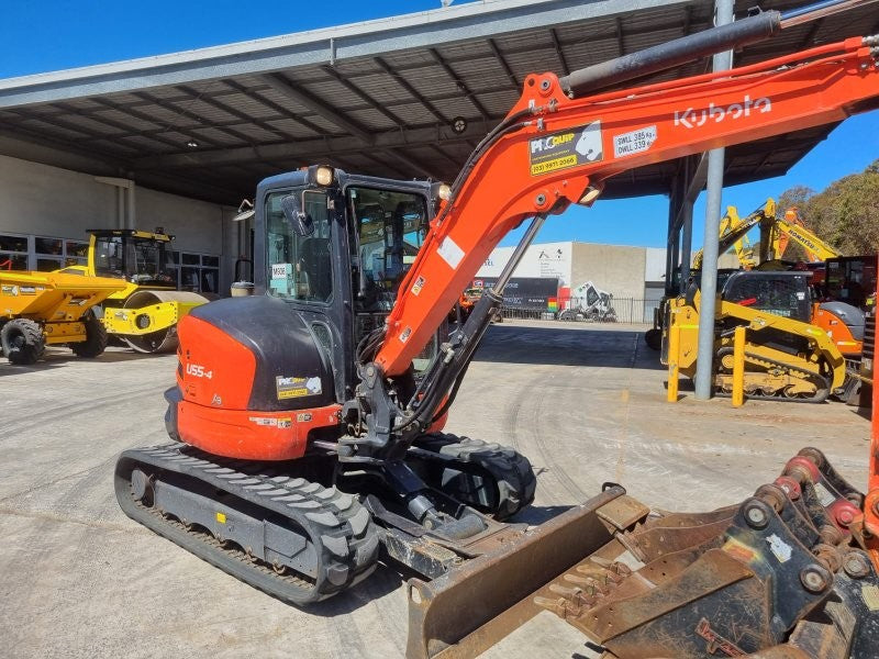 2022 KUBOTA U55-4 5.6T EXCAVATOR (M936) WITH A/C CAB, BUCKETS AND 1350 HOURS