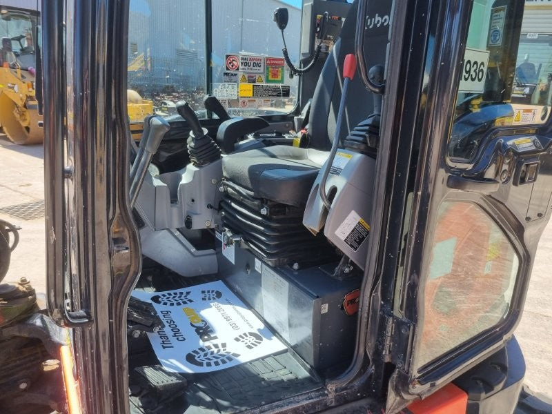 2022 KUBOTA U55-4 5.6T EXCAVATOR (M936) WITH A/C CAB, BUCKETS AND 1350 HOURS