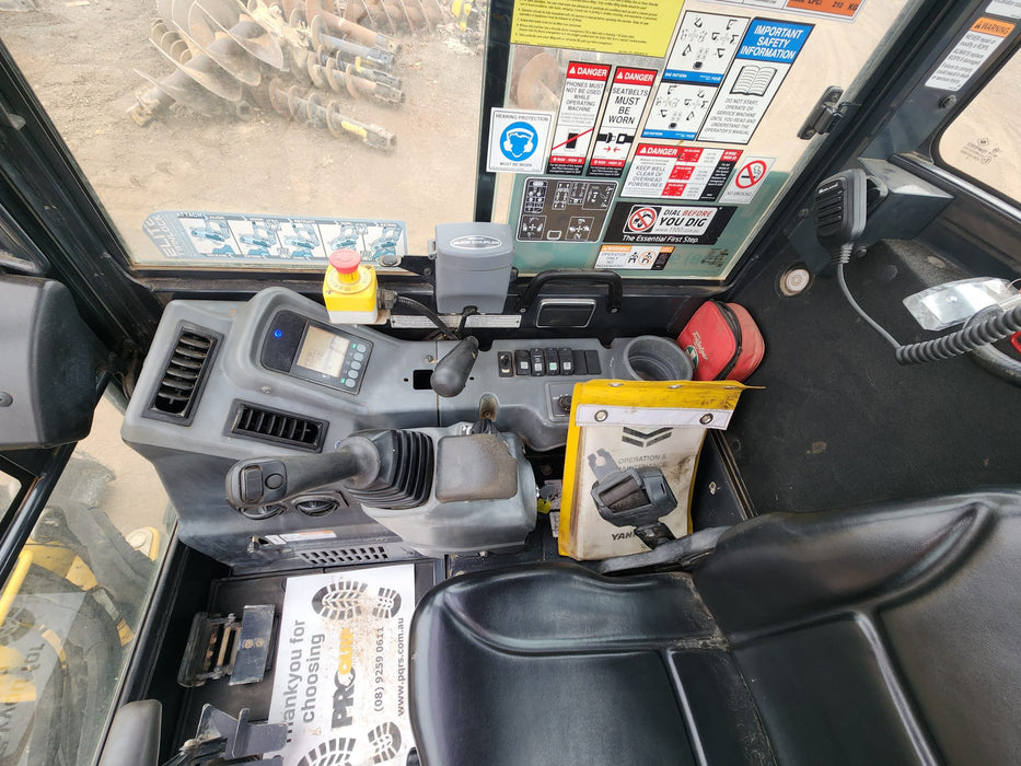 2022 YANMAR VIO35-6 EXCAVATOR (EX142) WITH A/C CAB, HITCH, BUCKETS, 1505HRS