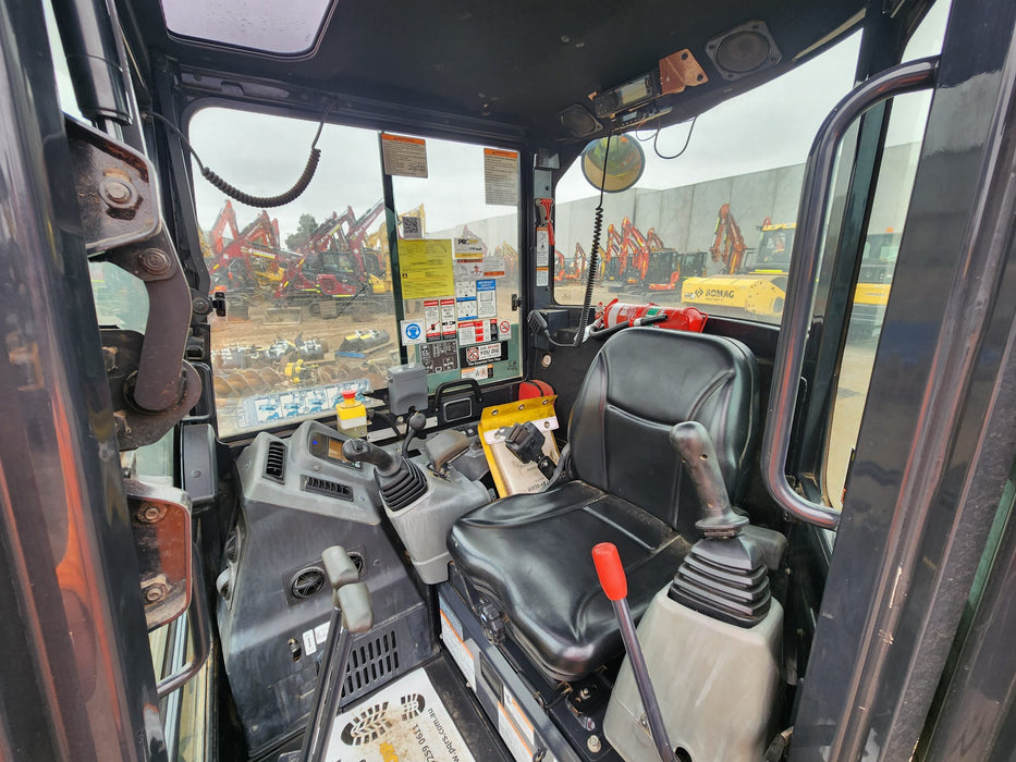 2022 YANMAR VIO35-6 EXCAVATOR (EX142) WITH A/C CAB, HITCH, BUCKETS, 1505HRS