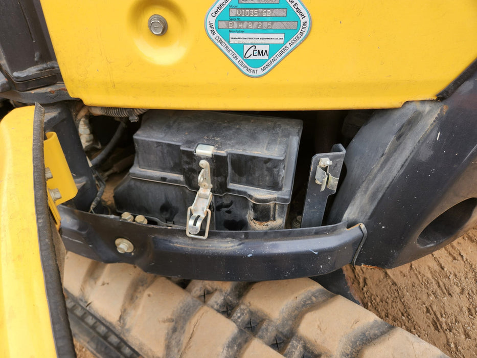 2022 YANMAR VIO35-6 EXCAVATOR (EX142) WITH A/C CAB, HITCH, BUCKETS, 1505HRS