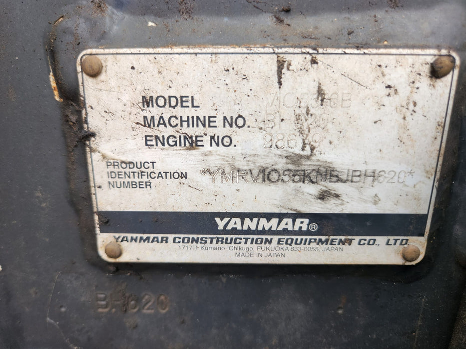 2022 YANMAR VIO55-6 EXCAVATOR (EX165) WITH TILT HITCH, BUCKETS AND 2095 HRS