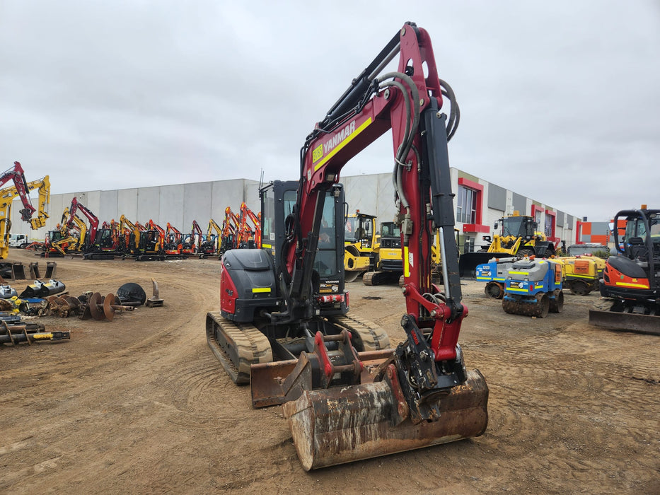 2022 YANMAR VIO55-6 EXCAVATOR (EX165) WITH TILT HITCH, BUCKETS AND 2095 HRS