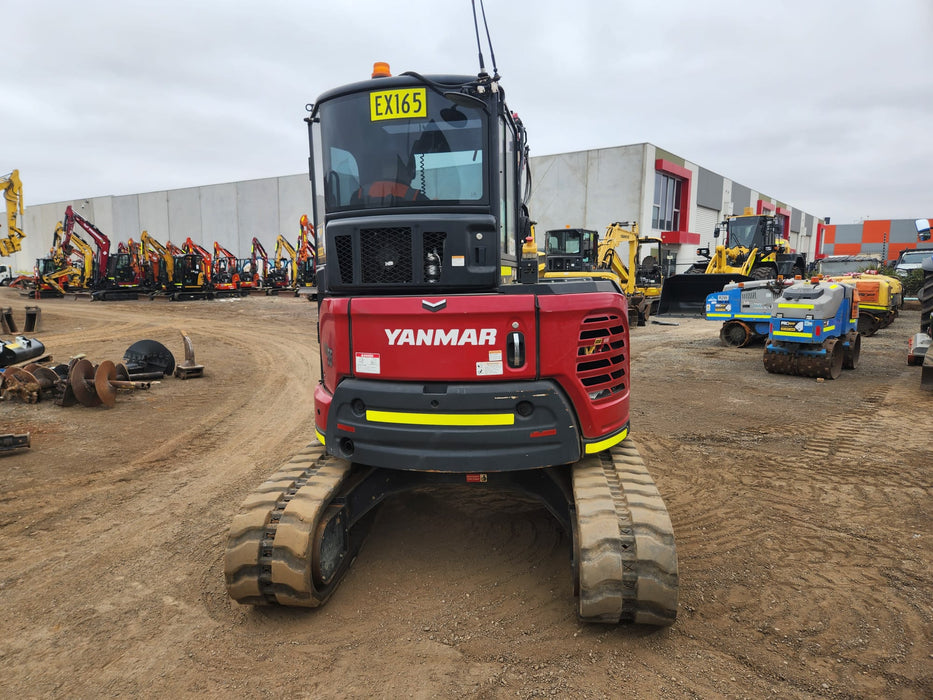 2022 YANMAR VIO55-6 EXCAVATOR (EX165) WITH TILT HITCH, BUCKETS AND 2095 HRS