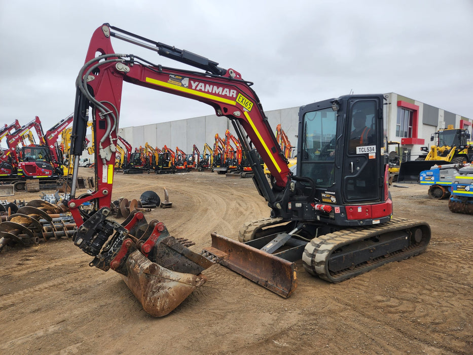 2022 YANMAR VIO55-6 EXCAVATOR (EX165) WITH TILT HITCH, BUCKETS AND 2095 HRS