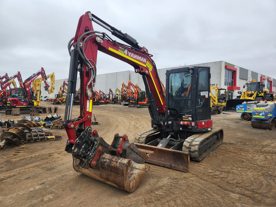 2022 YANMAR VIO55-6 EXCAVATOR (EX165) WITH TILT HITCH, BUCKETS AND 2095 HRS
