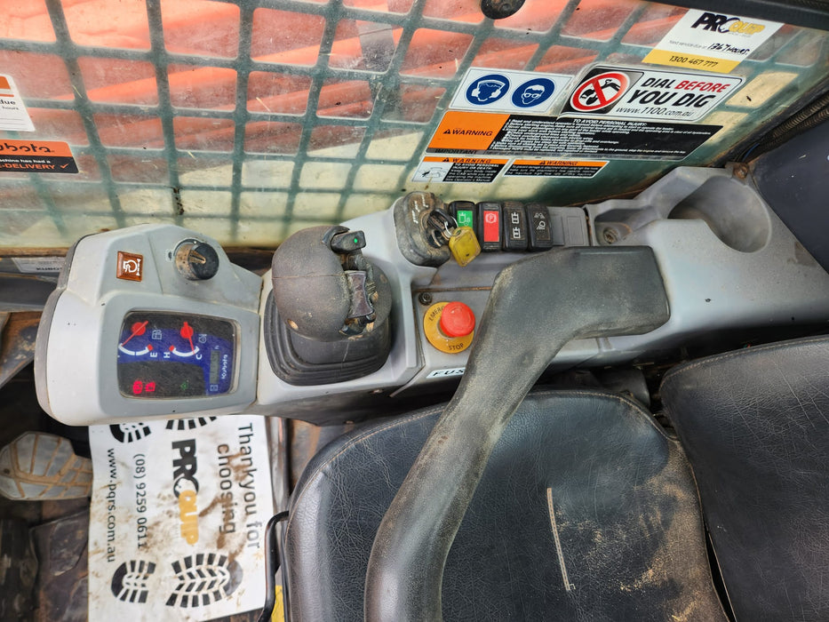 2022 KUBOTA SVL75-2 TRACK LOADER (L66) WITH HF, WIDE TRACKS, 4 IN 1 AND 1120 HRS