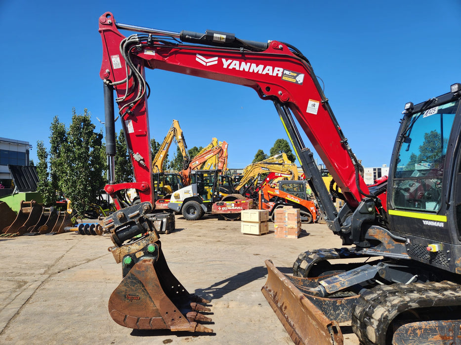 2023 YANMAR SV100 10T EXCAVATOR (E425) WITH TILT HITCH, BUCKETS AND 1850 HRS
