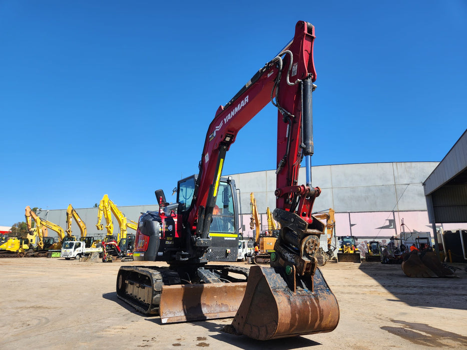 2023 YANMAR SV100 10T EXCAVATOR (E425) WITH TILT HITCH, BUCKETS AND 1850 HRS