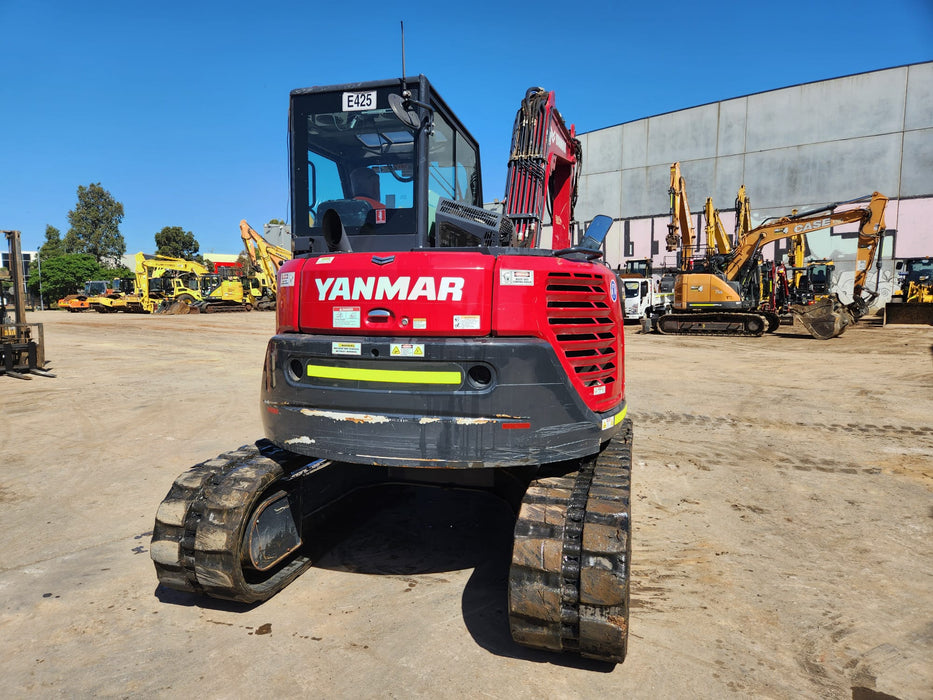 2023 YANMAR SV100 10T EXCAVATOR (E425) WITH TILT HITCH, BUCKETS AND 1850 HRS