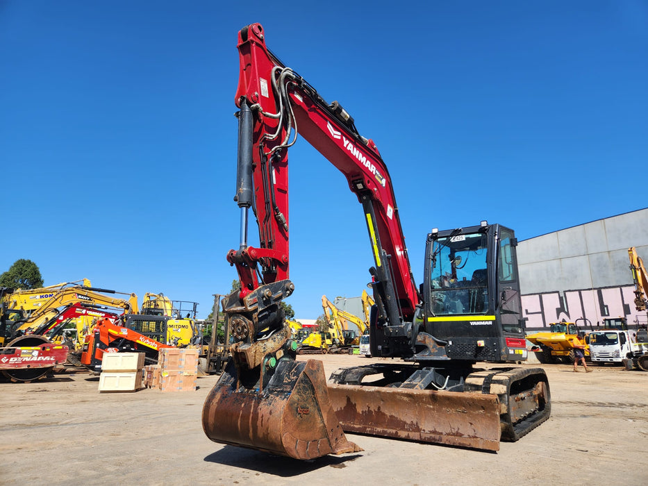 2023 YANMAR SV100 10T EXCAVATOR (E425) WITH TILT HITCH, BUCKETS AND 1850 HRS