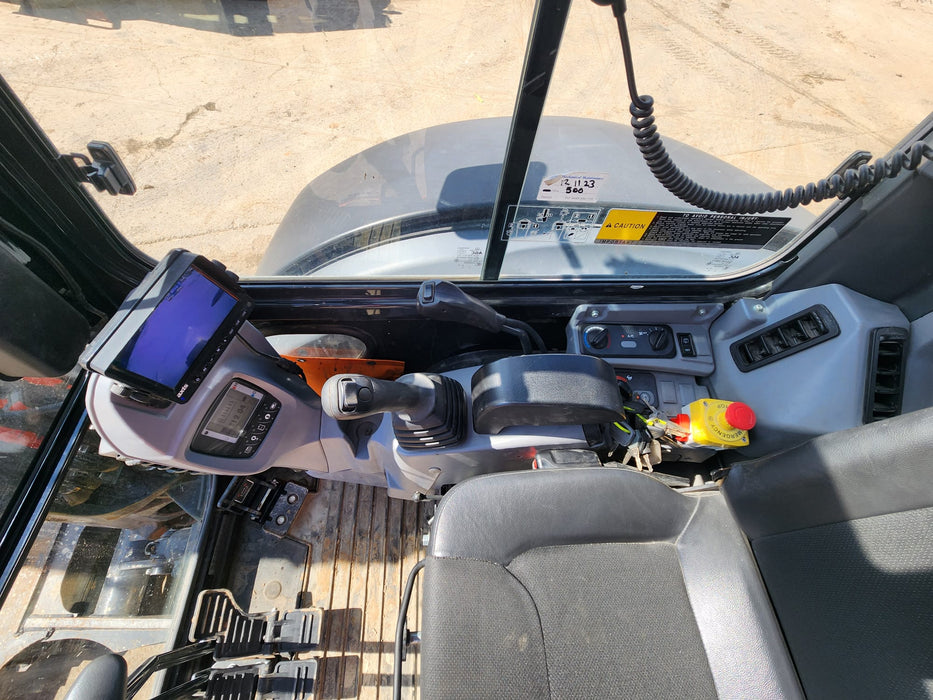 2021 KUBOTA U55-4 WITH A/C CAB, TILT HITCH, ANGLE BLADE, CIVIL SPEC AND 1200HRS