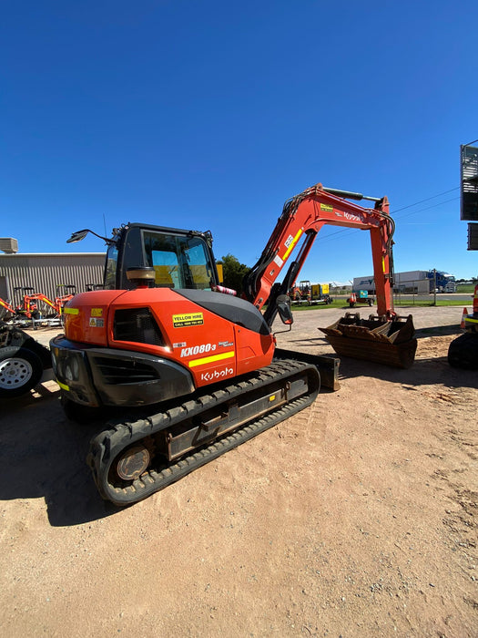 2022 KUBOTA KX080 8T EXCAVATOR (M857) WITH HITCH, BUCKETS AND 1250HRS