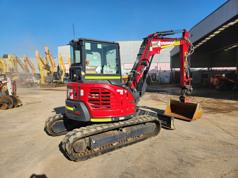 2022 YANMAR VIO55-6 5.6T EXCAVATOR (EX150) WITH TILT HITCH, 1710 HOURS