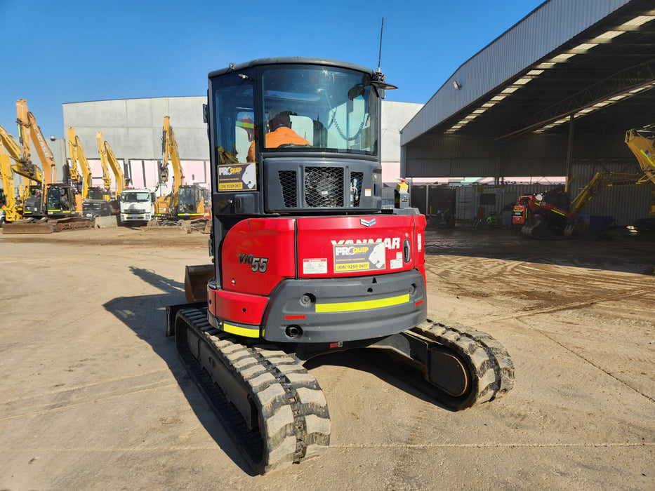 2022 YANMAR VIO55-6 5.6T EXCAVATOR (EX150) WITH TILT HITCH, 1710 HOURS