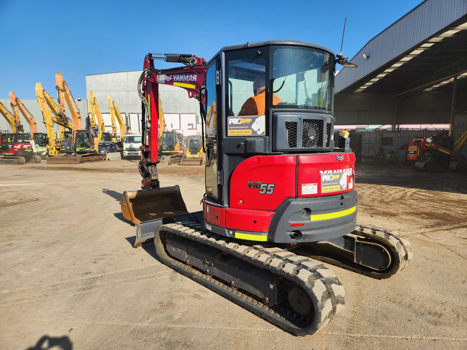 2022 YANMAR VIO55-6 5.6T EXCAVATOR (EX150) WITH TILT HITCH, 1710 HOURS