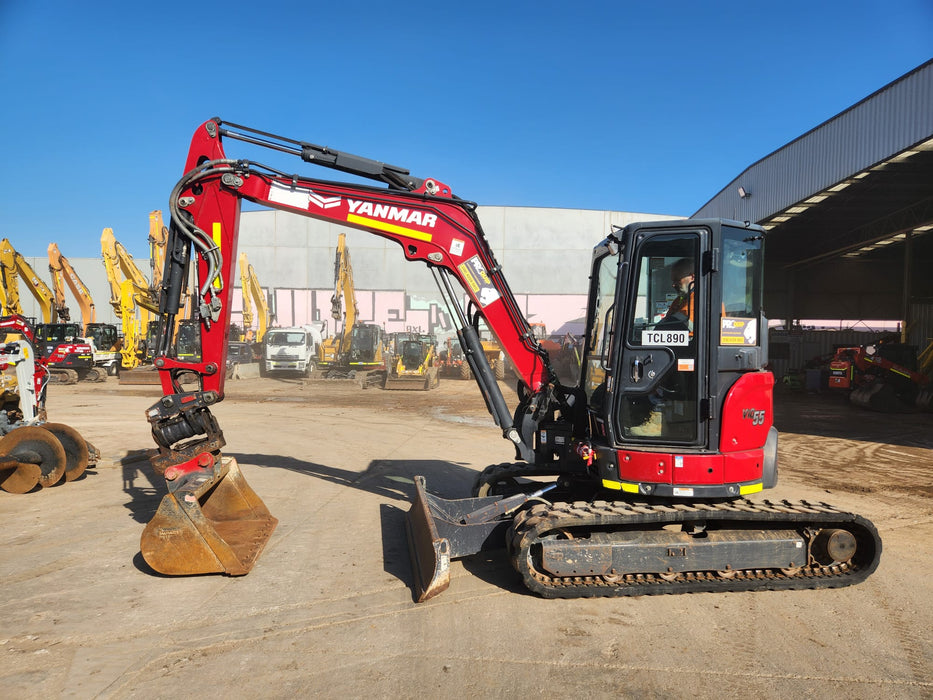 2022 YANMAR VIO55-6 5.6T EXCAVATOR (EX150) WITH TILT HITCH, 1710 HOURS