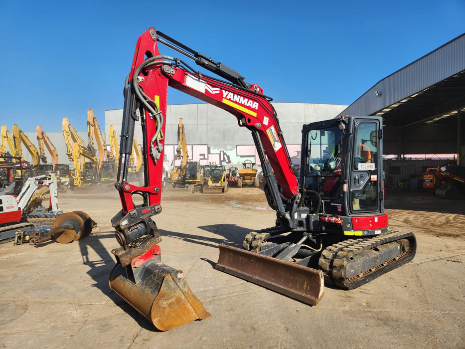 2022 YANMAR VIO55-6 5.6T EXCAVATOR (EX150) WITH TILT HITCH, 1710 HOURS