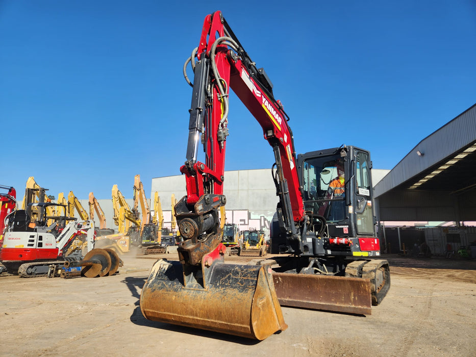 2022 YANMAR VIO55-6 5.6T EXCAVATOR (EX150) WITH TILT HITCH, 1710 HOURS