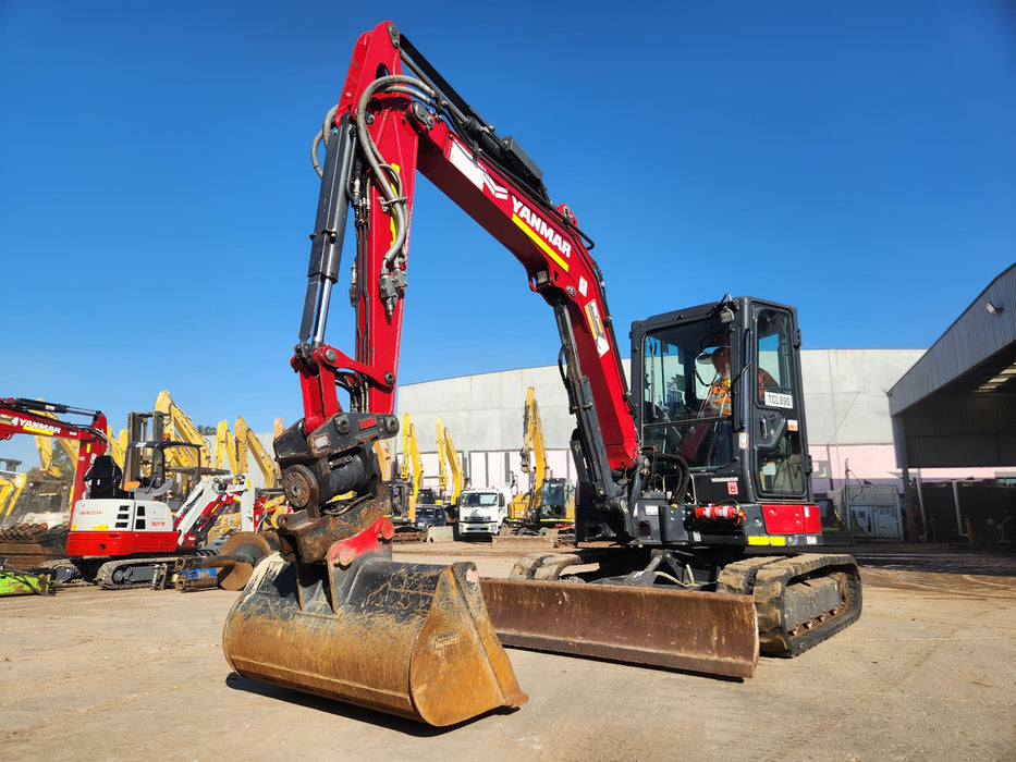2022 YANMAR VIO55-6 5.6T EXCAVATOR (EX150) WITH TILT HITCH, 1710 HOURS