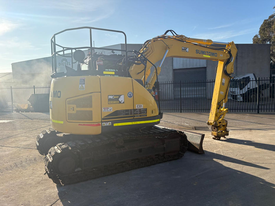 2020 SUMITOMO SH145X-6 EXCAVATOR (E301) WITH TILT HITCH, BUICKETS AND 3660HRS