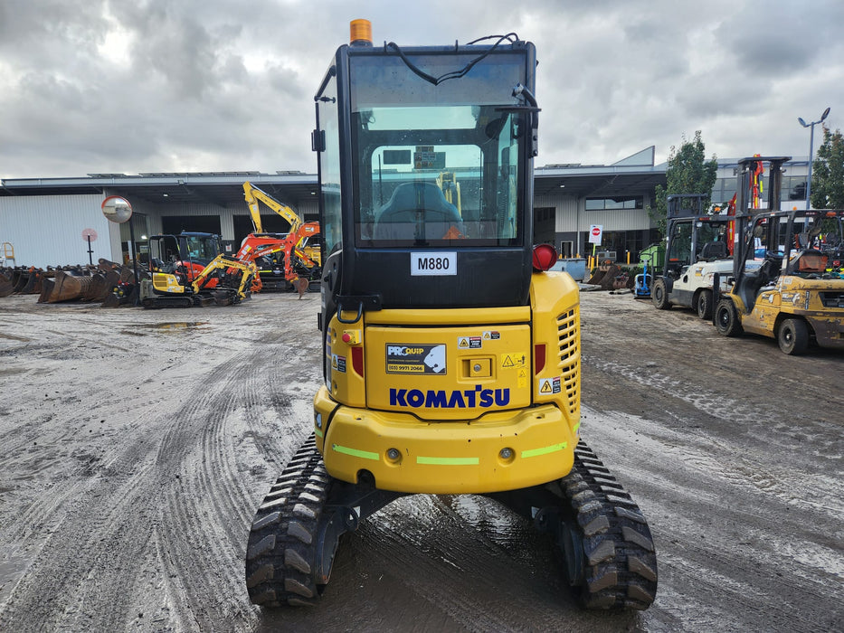 2021 KOMATSU PC35MR-5 EXCAVATOR (M880) WITH A/C CAB, 620 HOURS