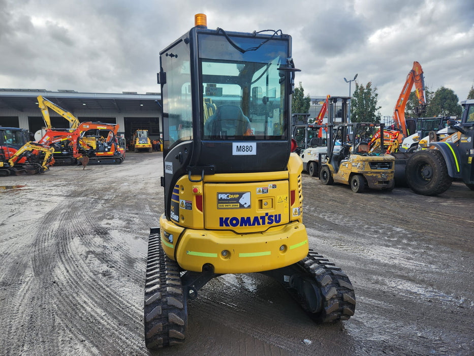2021 KOMATSU PC35MR-5 EXCAVATOR (M880) WITH A/C CAB, 620 HOURS