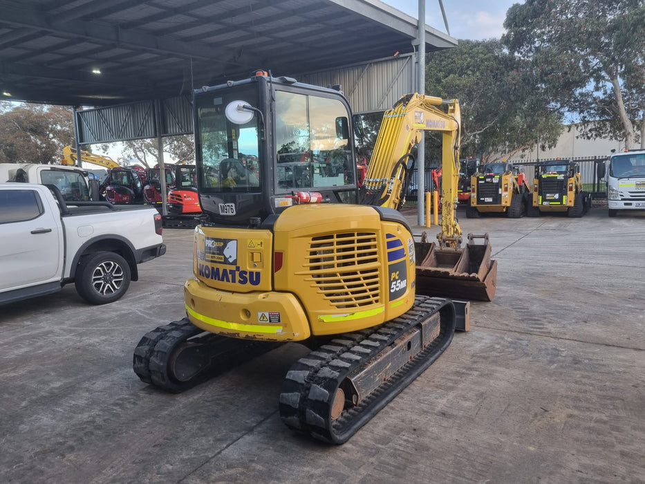 2022 KMATSU PC55M5-5 5.5T EXCAVATOR (M976) WITH A/C CAB, BUCKETS, 1650HRS