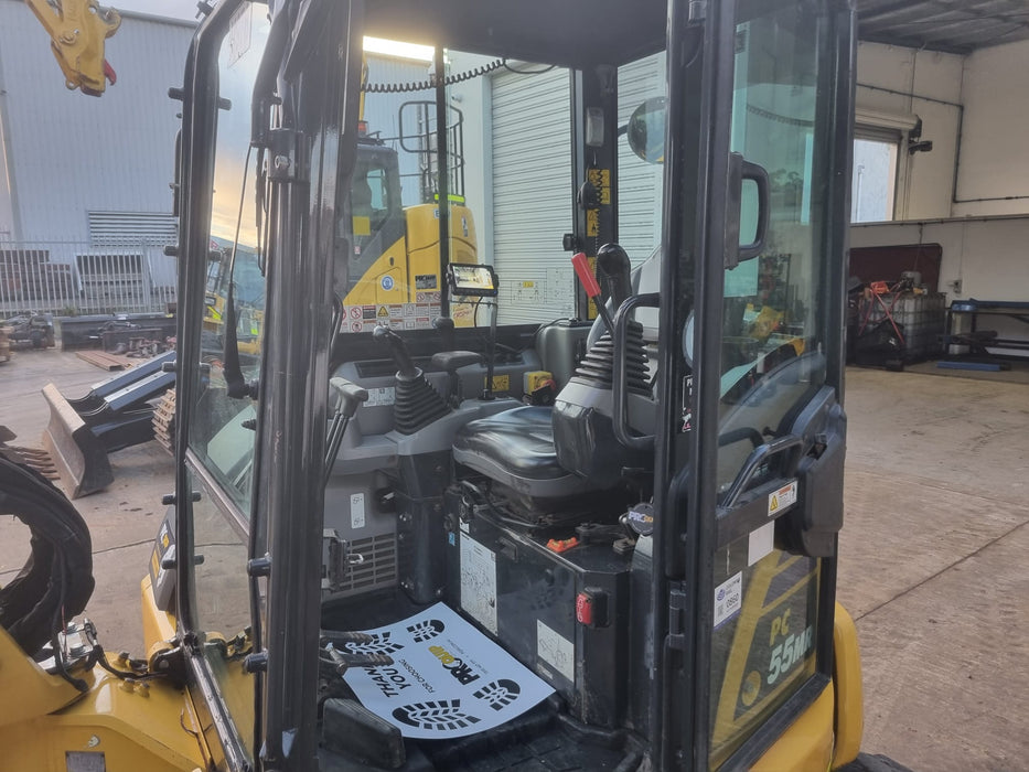 2022 KMATSU PC55M5-5 5.5T EXCAVATOR (M976) WITH A/C CAB, BUCKETS, 1650HRS