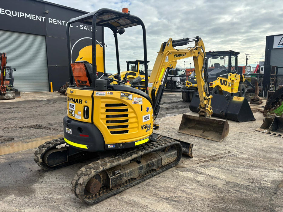 2022 YANMAR VIO25 2.6T EXCAVATOR (M848) WITH HITCH, BUCKETS, 1195 HOURS