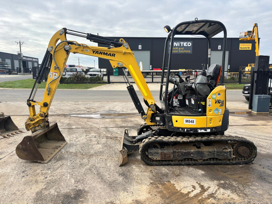 2022 YANMAR VIO25 2.6T EXCAVATOR (M848) WITH HITCH, BUCKETS, 1195 HOURS