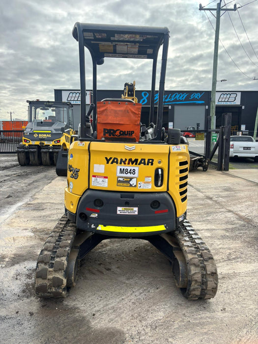 2022 YANMAR VIO25 2.6T EXCAVATOR (M848) WITH HITCH, BUCKETS, 1195 HOURS