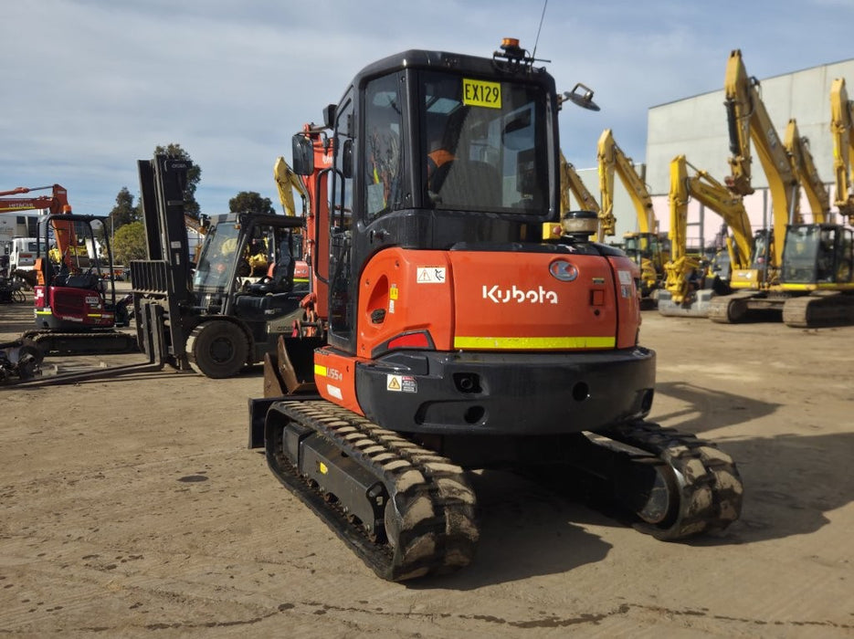 2021 KUBOTA U55-4 5.6T EXCAVATOR (EX129) WITH CAB, BUCKETS AND 1520 HOURS