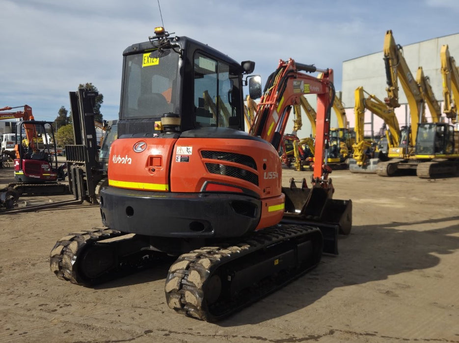 2021 KUBOTA U55-4 5.6T EXCAVATOR (EX129) WITH CAB, BUCKETS AND 1520 HOURS