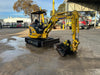 Komatsu PC30MR with dozer blade