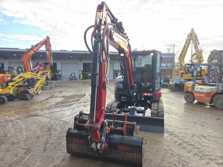 2022 YANMAR VIO55-6 5.6T EXCAVATOR (EX151) WITH A/C CAB, HITCH, 1530HRS