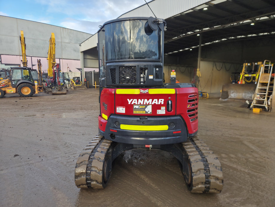 2022 YANMAR VIO55-6 5.6T EXCAVATOR (EX151) WITH A/C CAB, HITCH, 1530HRS
