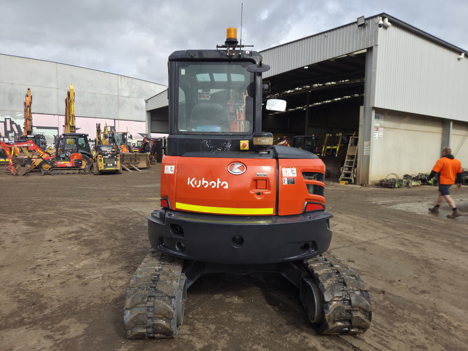 2021 KUBOTA U55-4 5.6T EXCAVATOR (EX128) WITH A/C CAB, HITCH AND 1430 HOURS