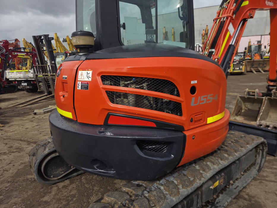 2021 KUBOTA U55-4 5.6T EXCAVATOR (EX128) WITH A/C CAB, HITCH AND 1430 HOURS