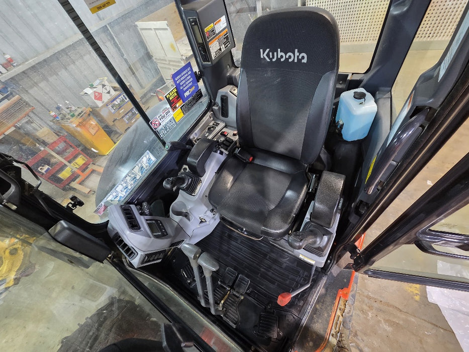 2021 KUBOTA U55-4 5.6T EXCAVATOR (EX128) WITH A/C CAB, HITCH AND 1430 HOURS